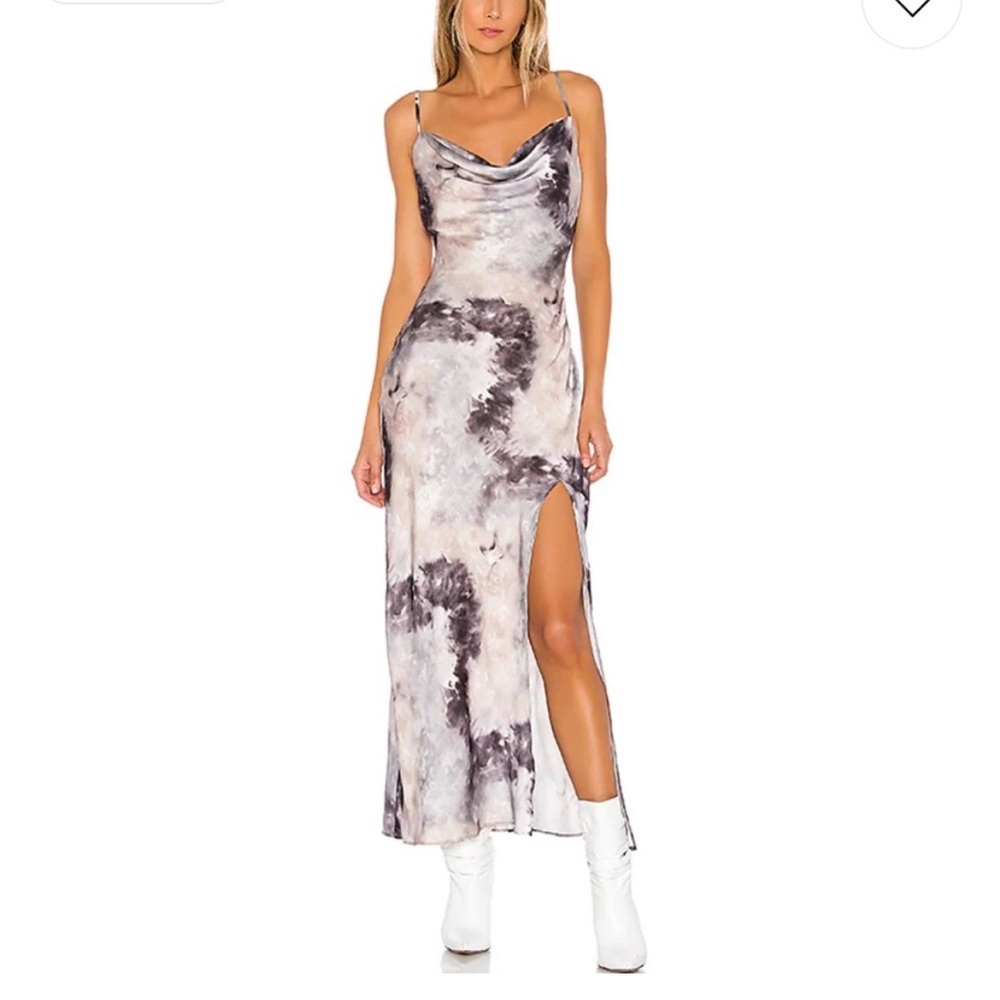 Krystal slit maxi dress
